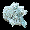 Aquamarine on Feldspar, Afghanistan Aquamarine on Feldspar, Afghanistan